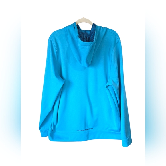 Under Armour UA Storm Hoodie Sweatshirt - Teal Pullover Athletic Water Repellant - Picture 2 of 8